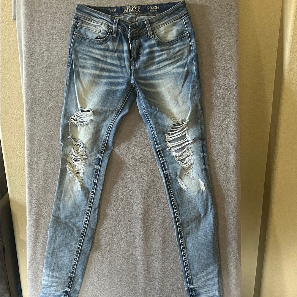 Buckle Black Distressed Skinny Jeans